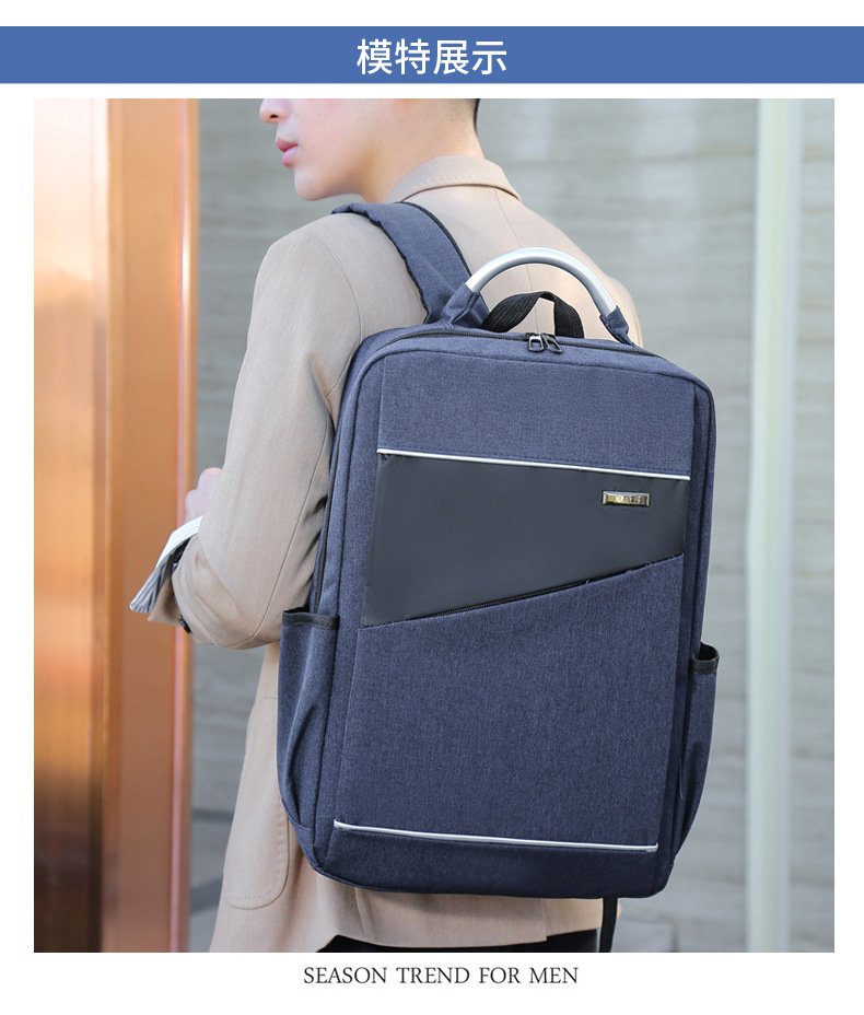 กระเป๋าเป้สะพายหลังผ้า Oxford ความจุขนาดใหญ่มีสไตล์