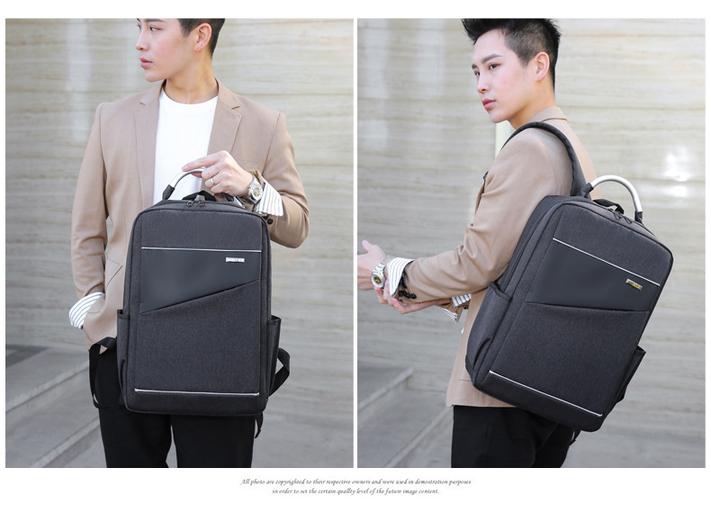 กระเป๋าเป้สะพายหลังผ้า Oxford ความจุขนาดใหญ่มีสไตล์