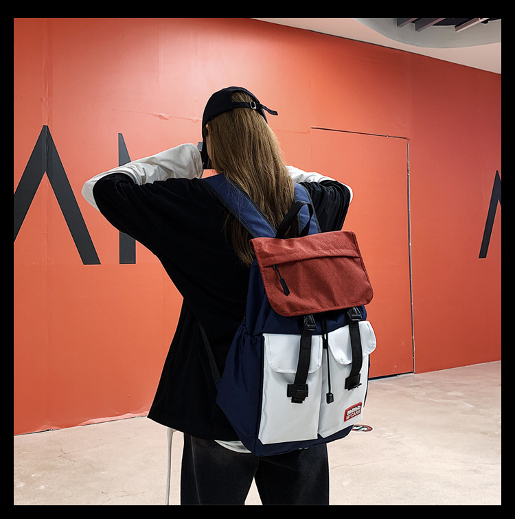 時尚潮流學院風雙肩包