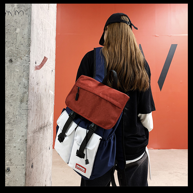 時尚潮流學院風雙肩包