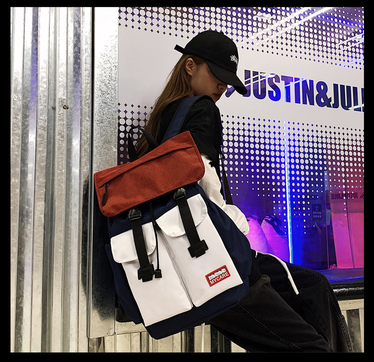 時尚潮流學院風雙肩包