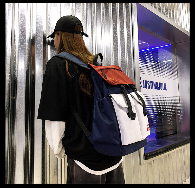 時尚潮流學院風雙肩包