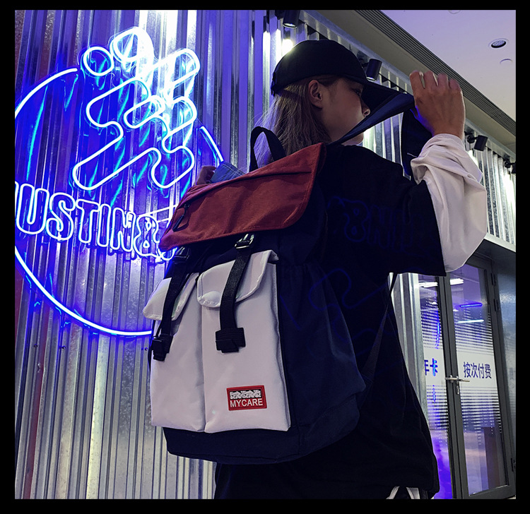 時尚潮流學院風雙肩包