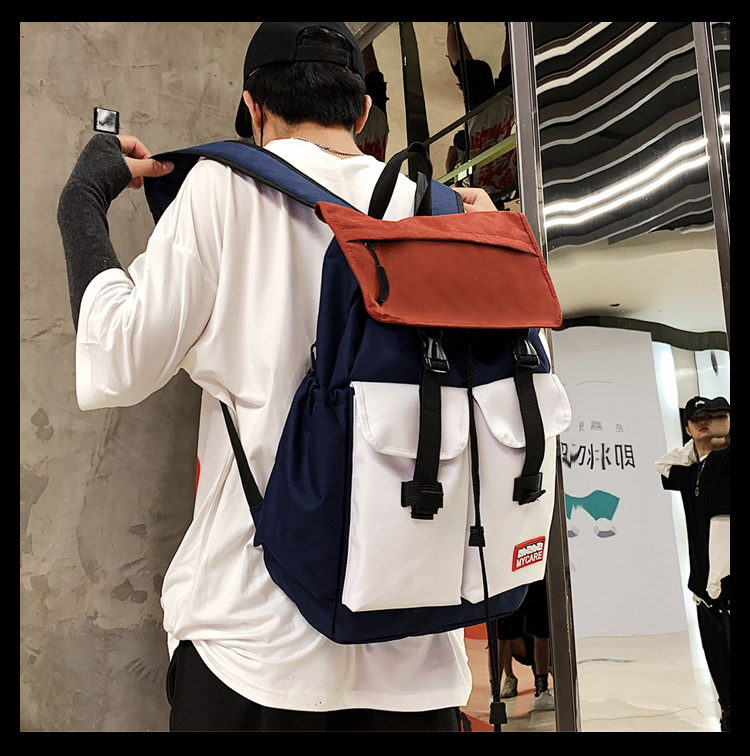 時尚潮流學院風雙肩包