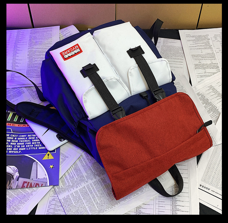 時尚潮流學院風雙肩包