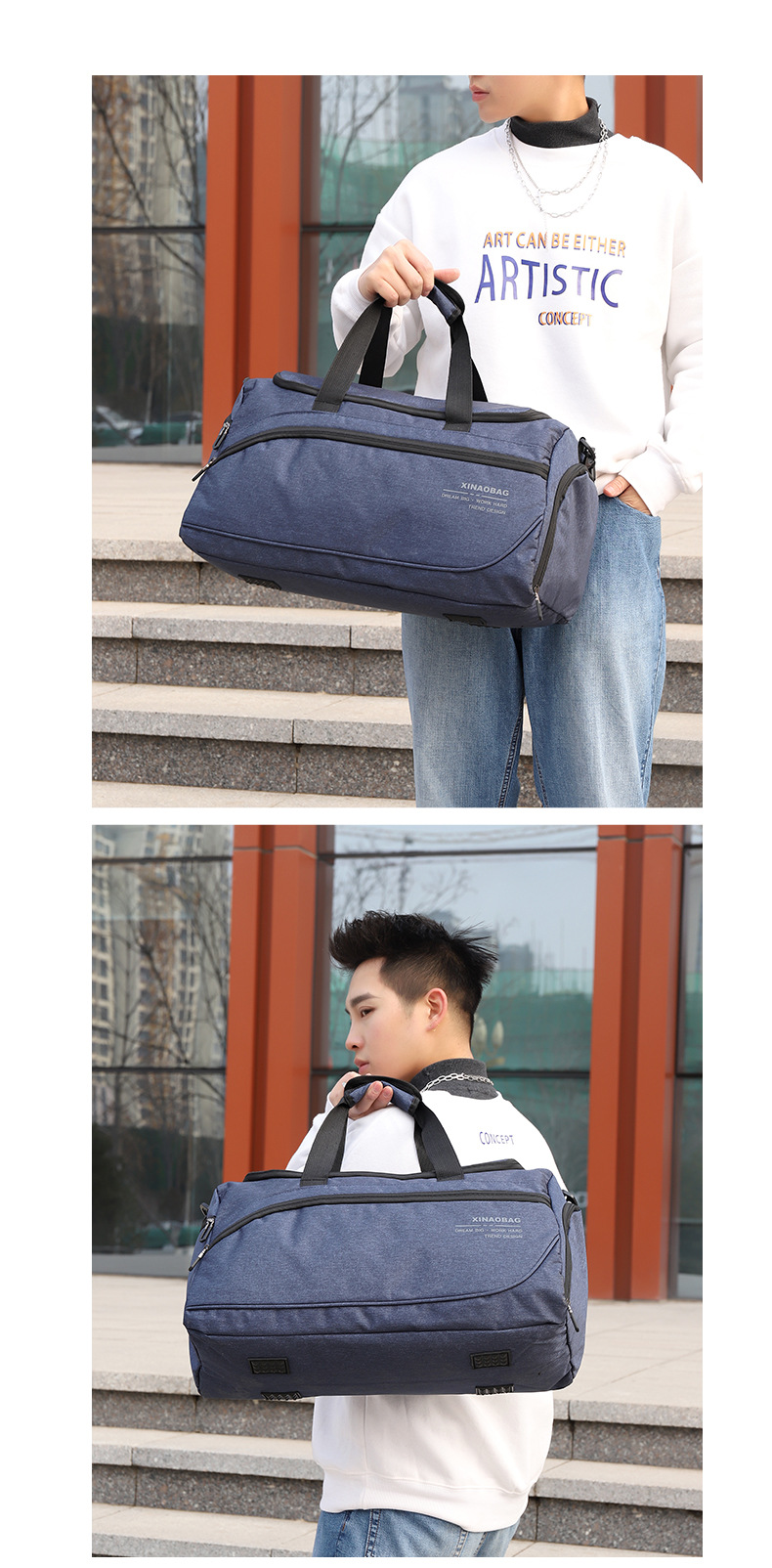 ชื่อใหม่: กระเป๋าเดินทางกีฬามัลติฟังก์ชั่นที่ทันสมัยและอินเทรนด์