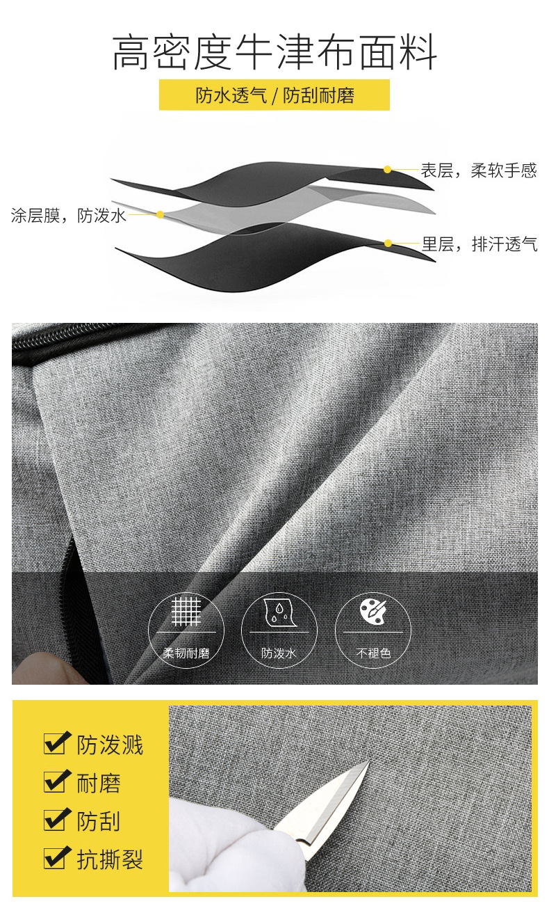 電腦王者USB多功能旅行雙肩包