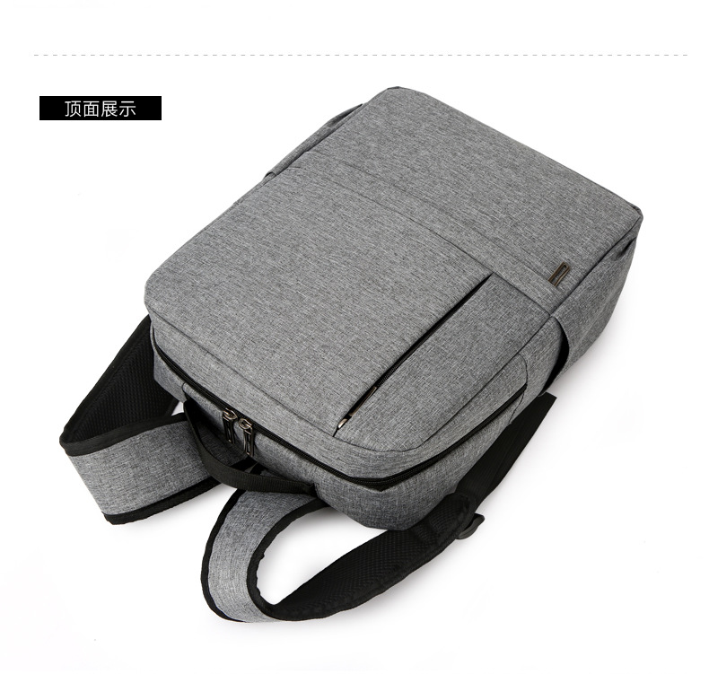 大容量多層口袋2019休閒雙肩包