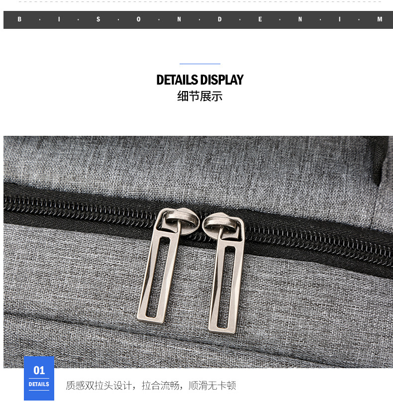 大容量多層口袋2019休閒雙肩包