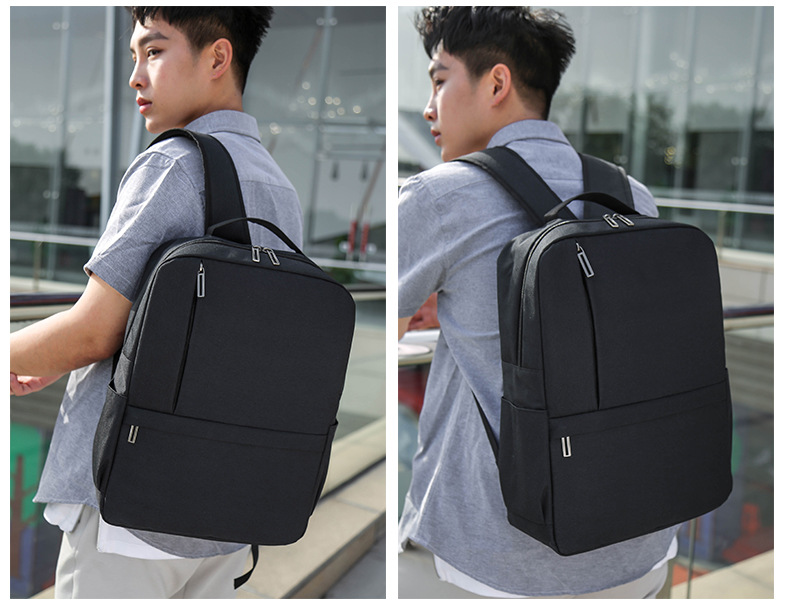 大容量多層口袋2019休閒雙肩包