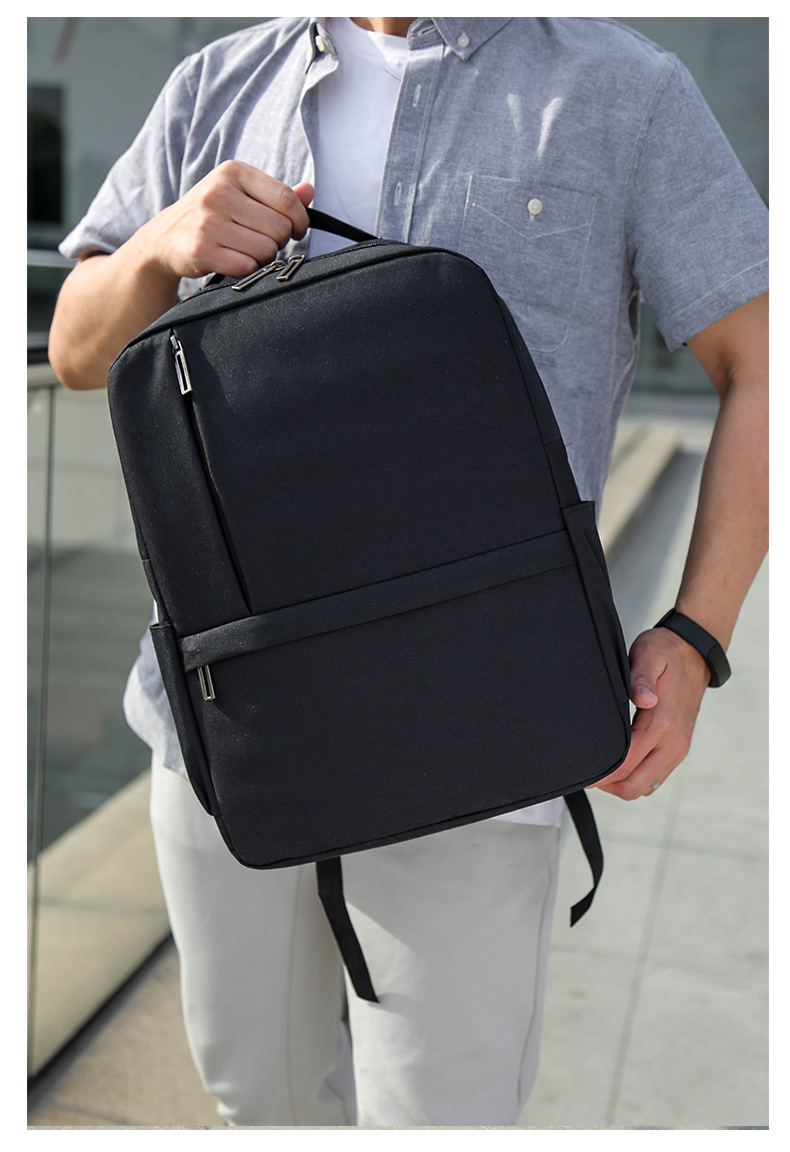 大容量多層口袋2019休閒雙肩包