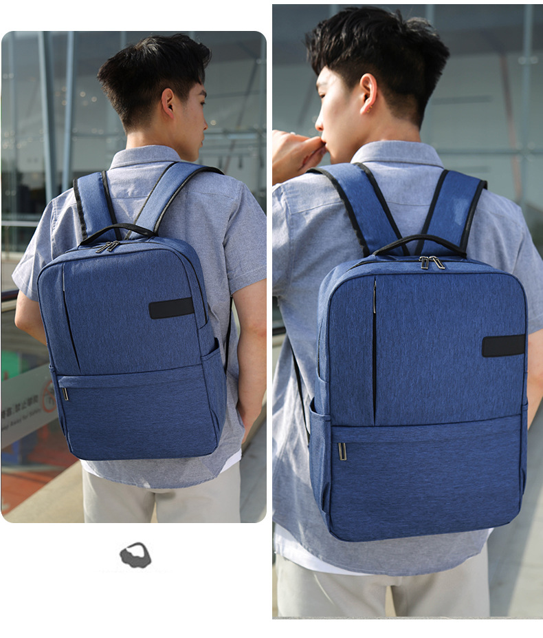 大容量多層口袋2019休閒雙肩包