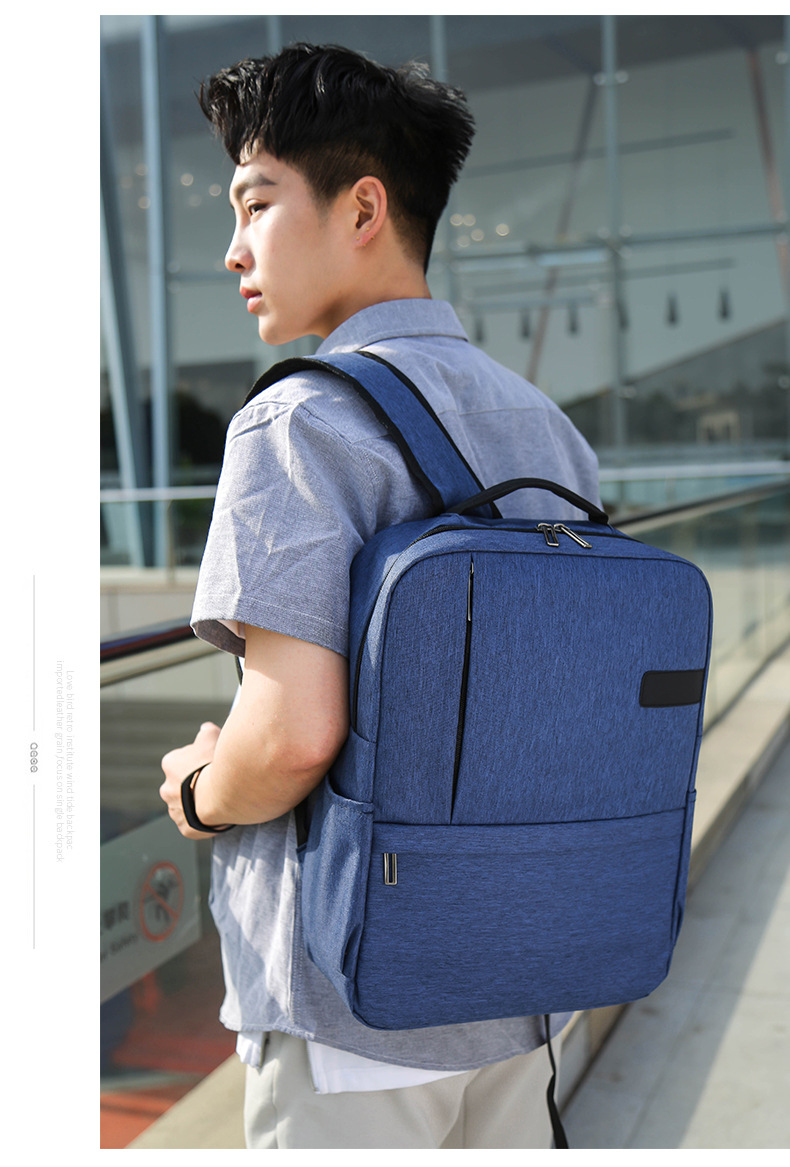 大容量多層口袋2019休閒雙肩包