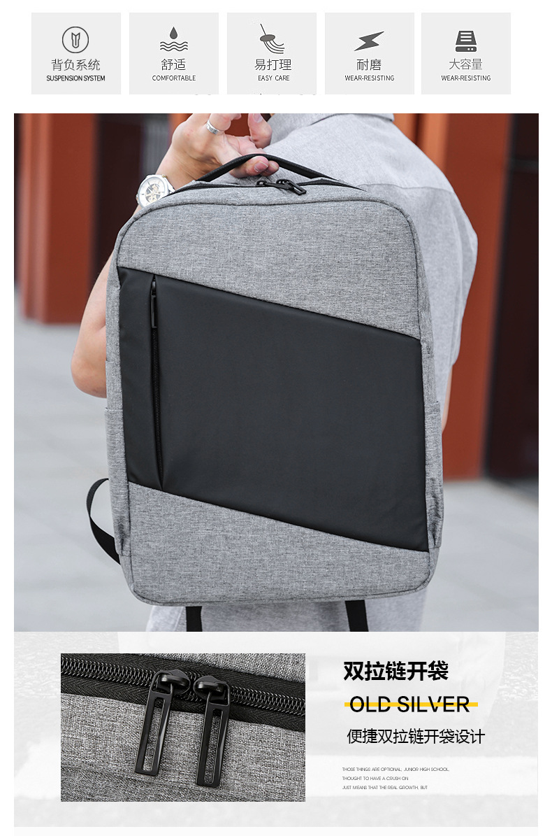 ビジネスエリート防水バックパックコンピュータバッグ