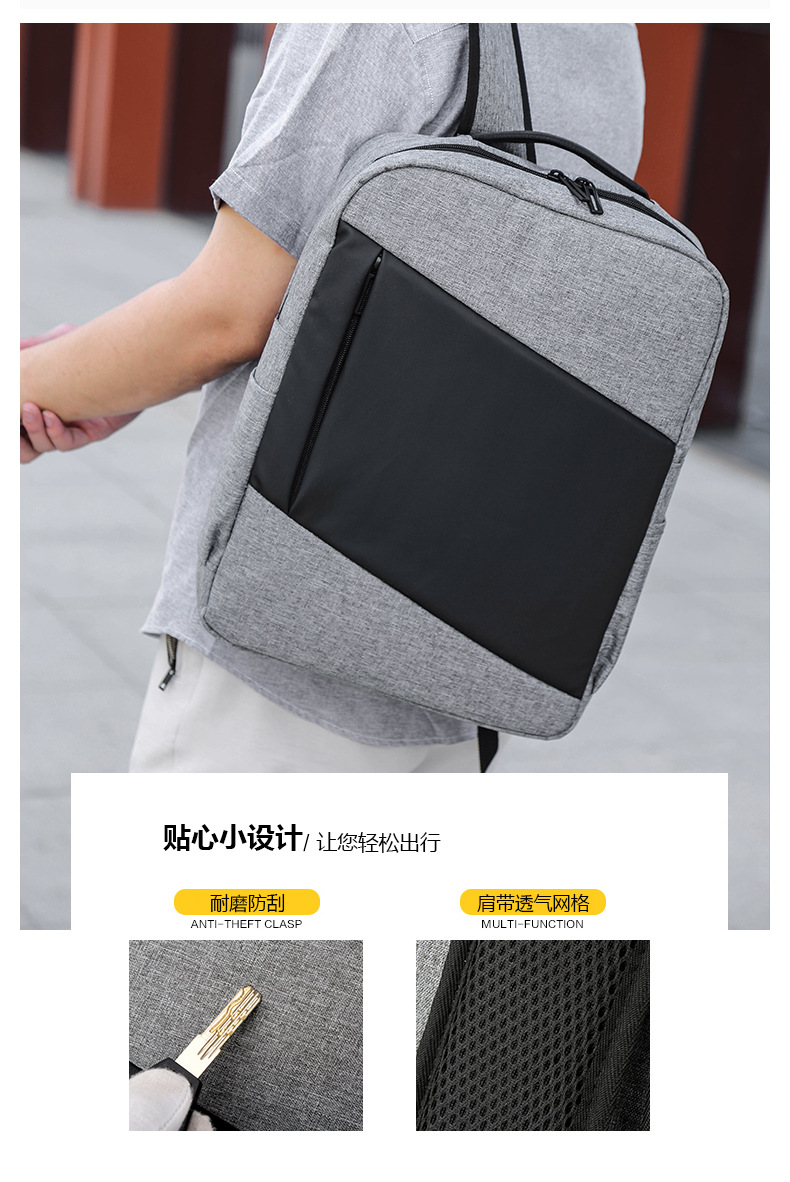 ビジネスエリート防水バックパックコンピュータバッグ